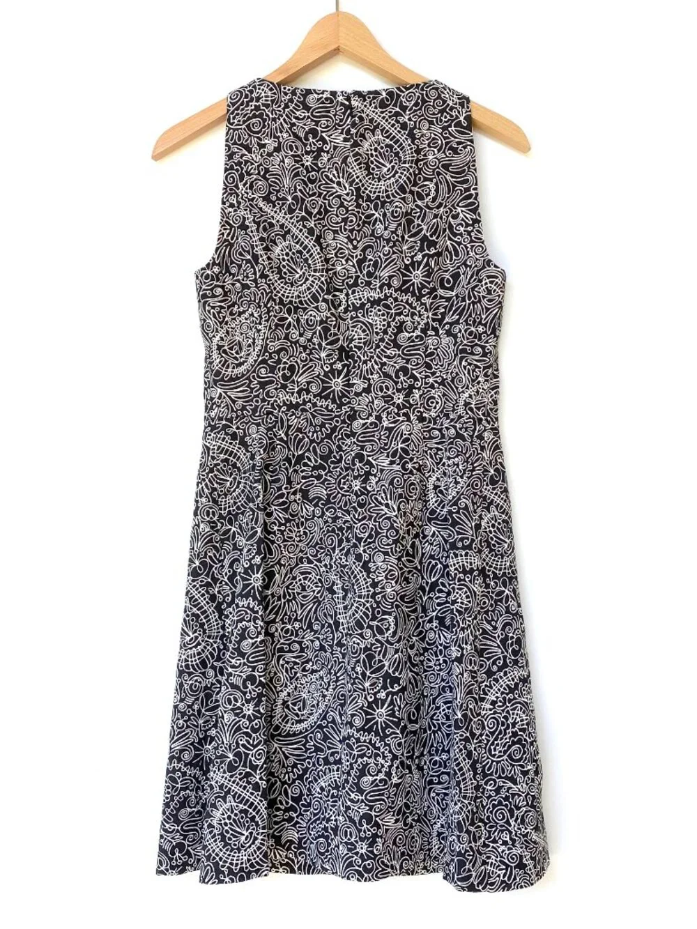 Tory Burch Silk Cotton Faux Wrap Sleeveless Dress Size 2